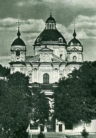 KKE 3077-45.jpg - Kośćiół Franciszkanów, Wilno, 1942 r.